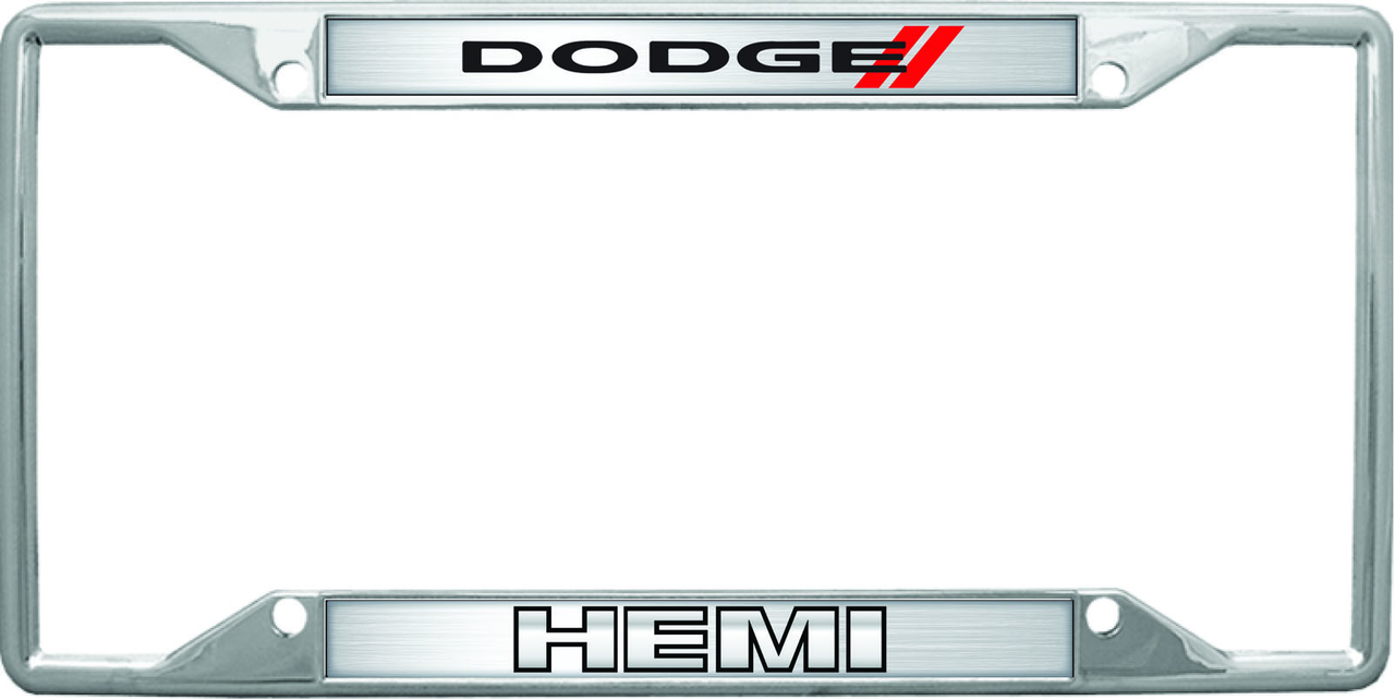 2009 Dodge HEMI Chrome License Plate Frame