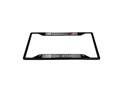 2009 Dodge HEMI Black License Plate Frame