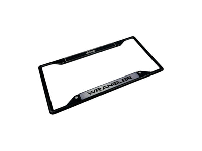 Jeep Wrangler Black License Plate Frame