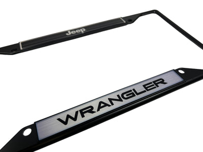 Jeep Wrangler Black License Plate Frame