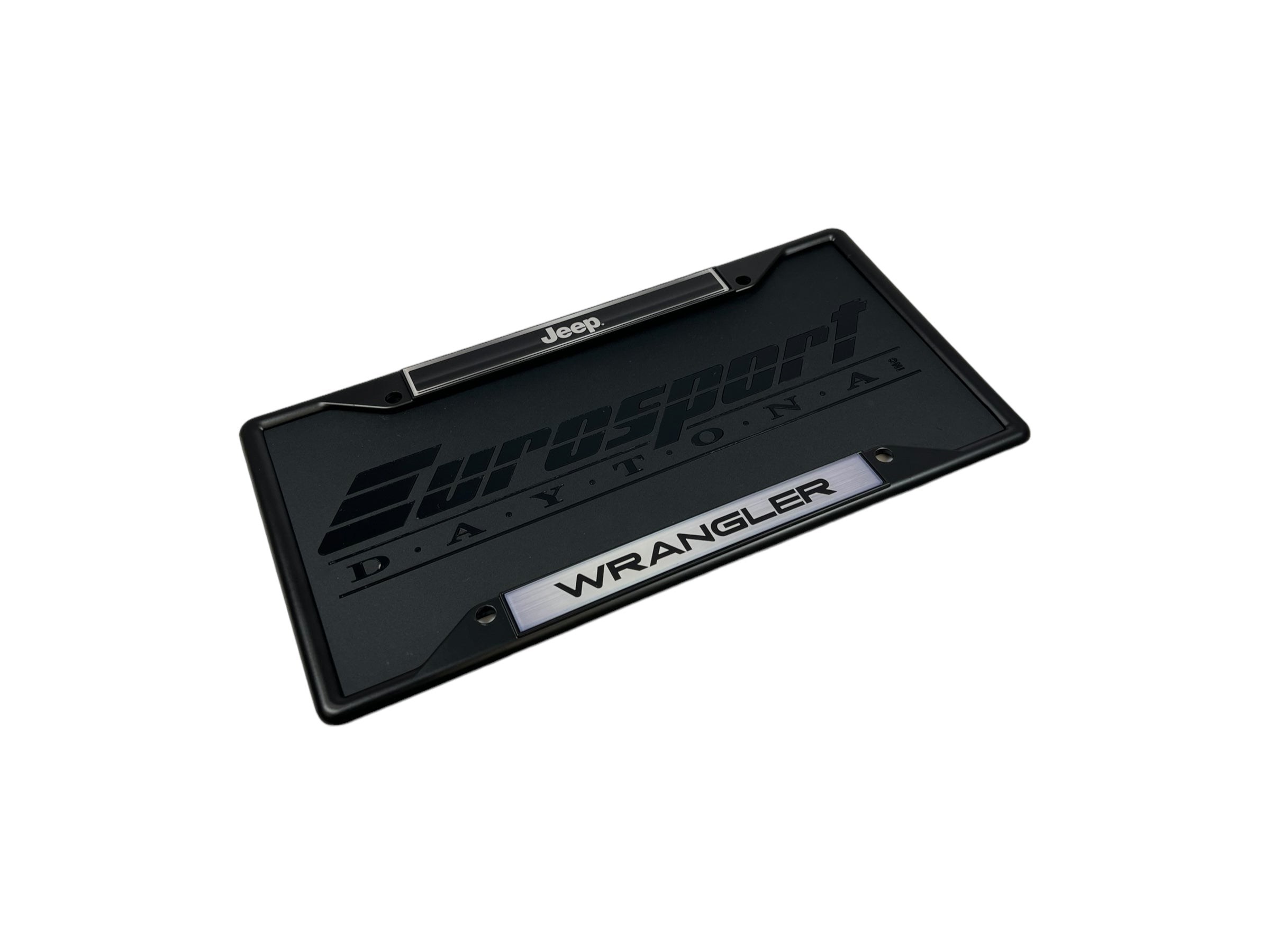 Jeep Wrangler Black License Plate Frame