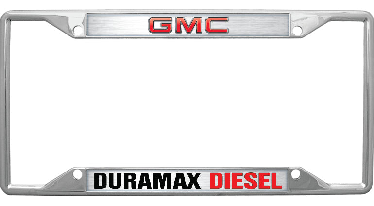 GMC Duramax Diesel Chrome License Plate Frame