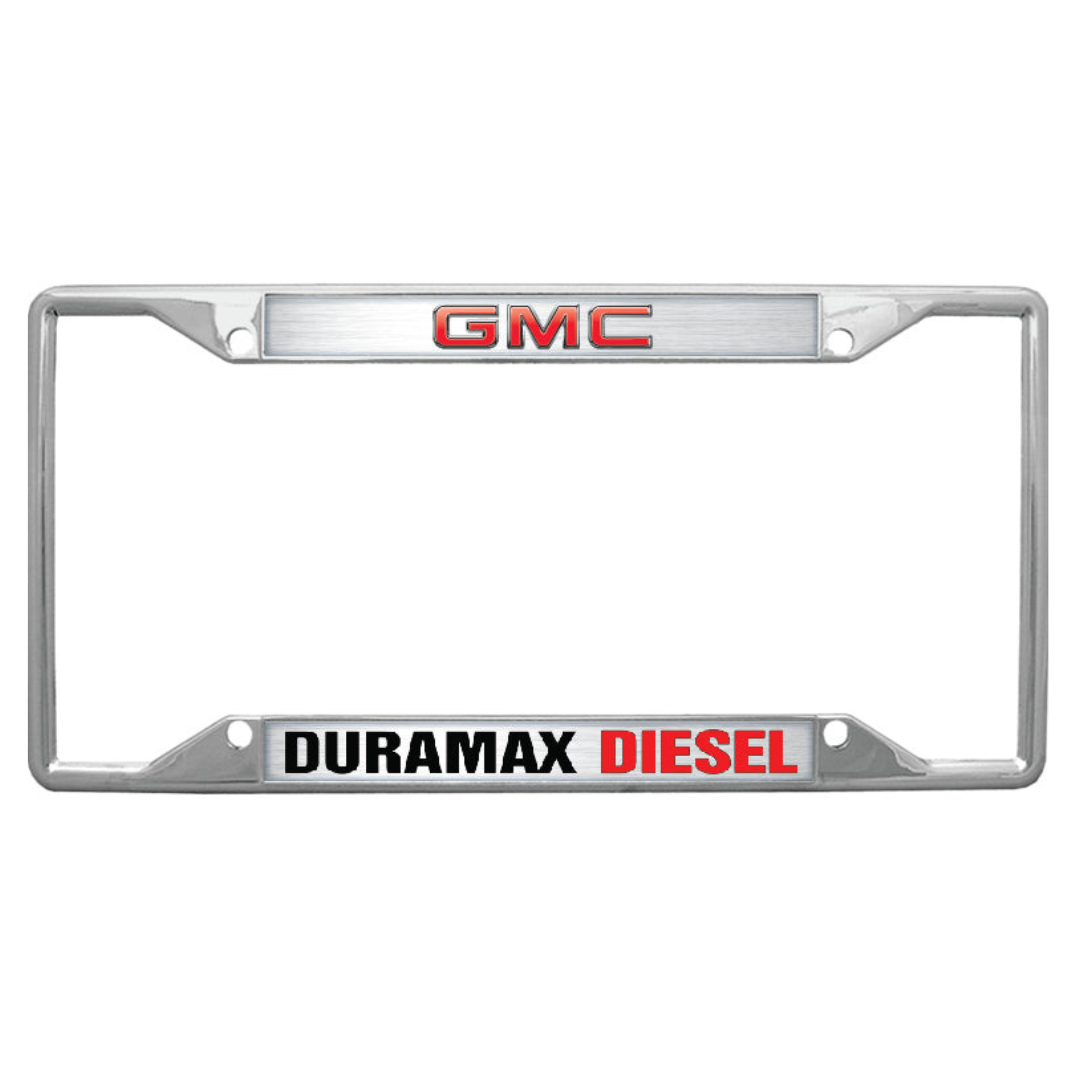 GMC Duramax Diesel Chrome License Plate Frame
