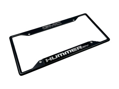 GMC Hummer EV Black License Plate Frame