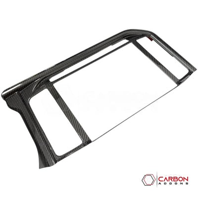 Real Carbon Fiber Infotainment Screen Trim Cover for 2025+ Ford F-150 & Raptor