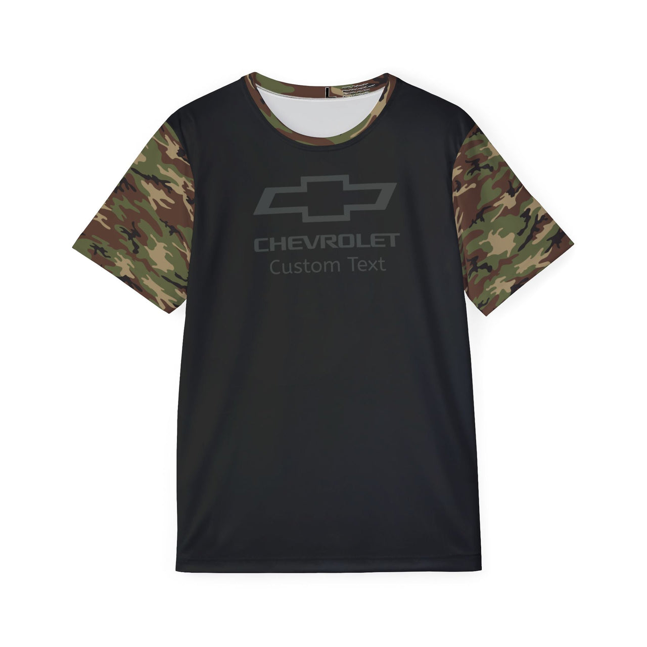 Personalized Chevy Bowtie Camo Men's Sports Jersey Tee, Classic Fit T-Shirt