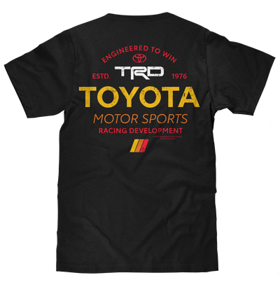 Toyota Racing Development TRD Front and Back Print T-Shirt - Black