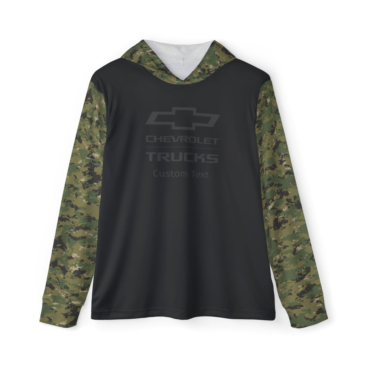 Personalized GM Chevrolet Trucks Bowtie Logo Men's Digital Camo Sports Warmup Hoodie