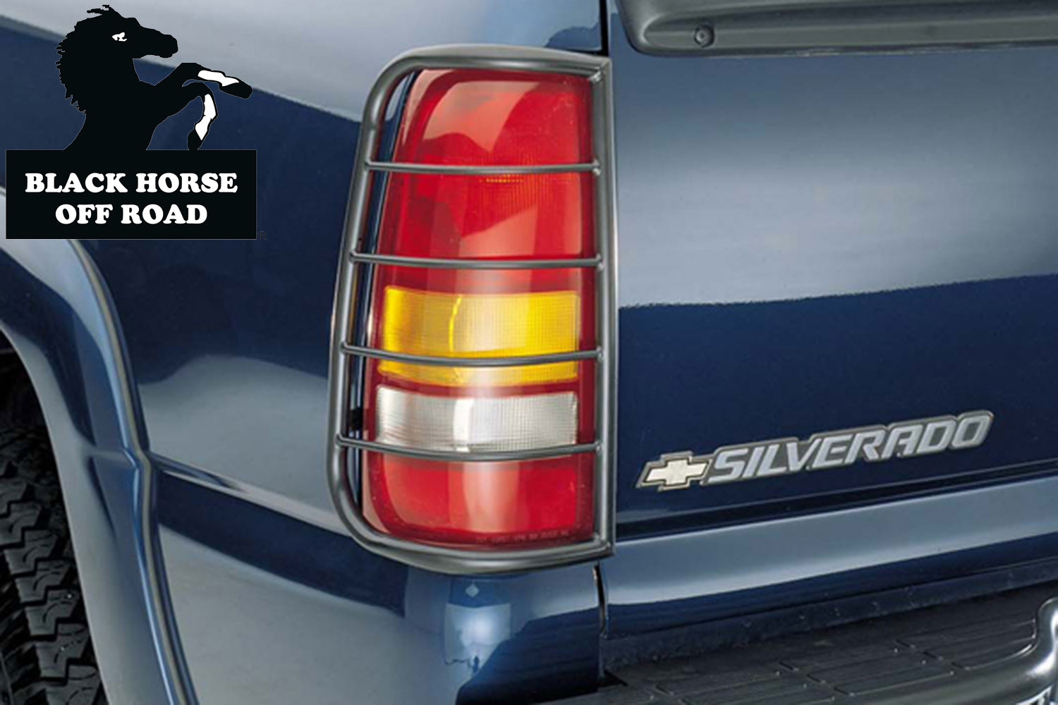 1999-2006 Sierra 1500 Tail Light Guards | Black Horse Off Road - Image 1