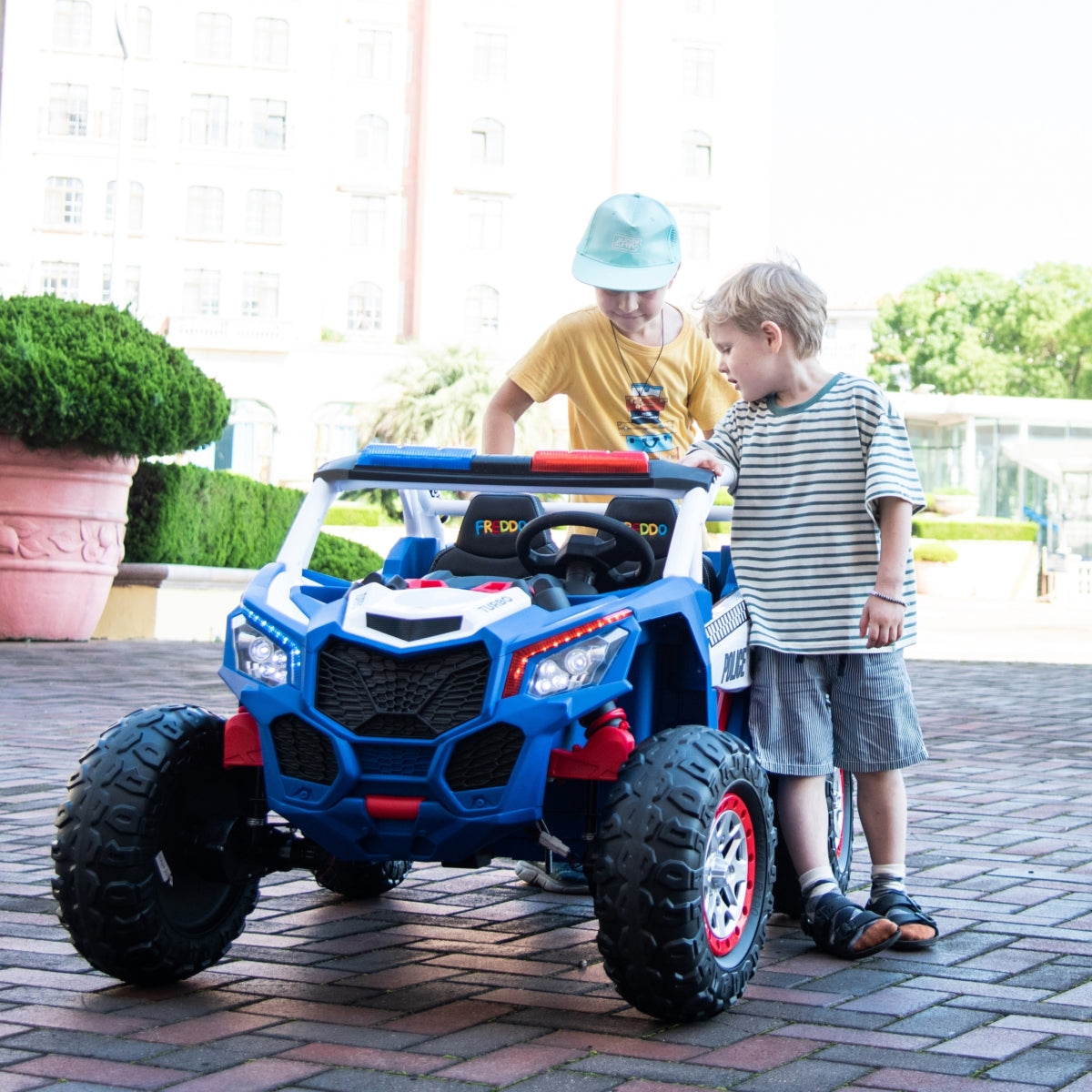 24v-freddo-storm-police-utv-2-seater-for-kids-with-lights-sirens-for-action-packed-adventures