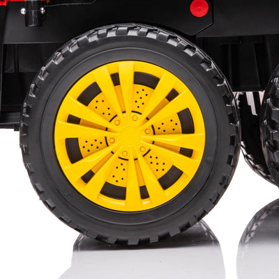 24v-6-wheeler-freddo-tractor-trailer-2-seater-ride-on-with-dump-cart-and-parental-remote