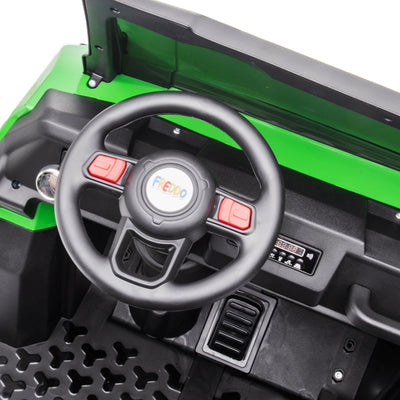 24v-6-wheeler-freddo-tractor-trailer-2-seater-ride-on-with-dump-cart-and-parental-remote
