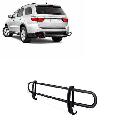 2011-2025 Dodge Durango / Jeep Grand Cherokee Rear Bumper Guard Double Tube | Black Horse Off Road - Image 1