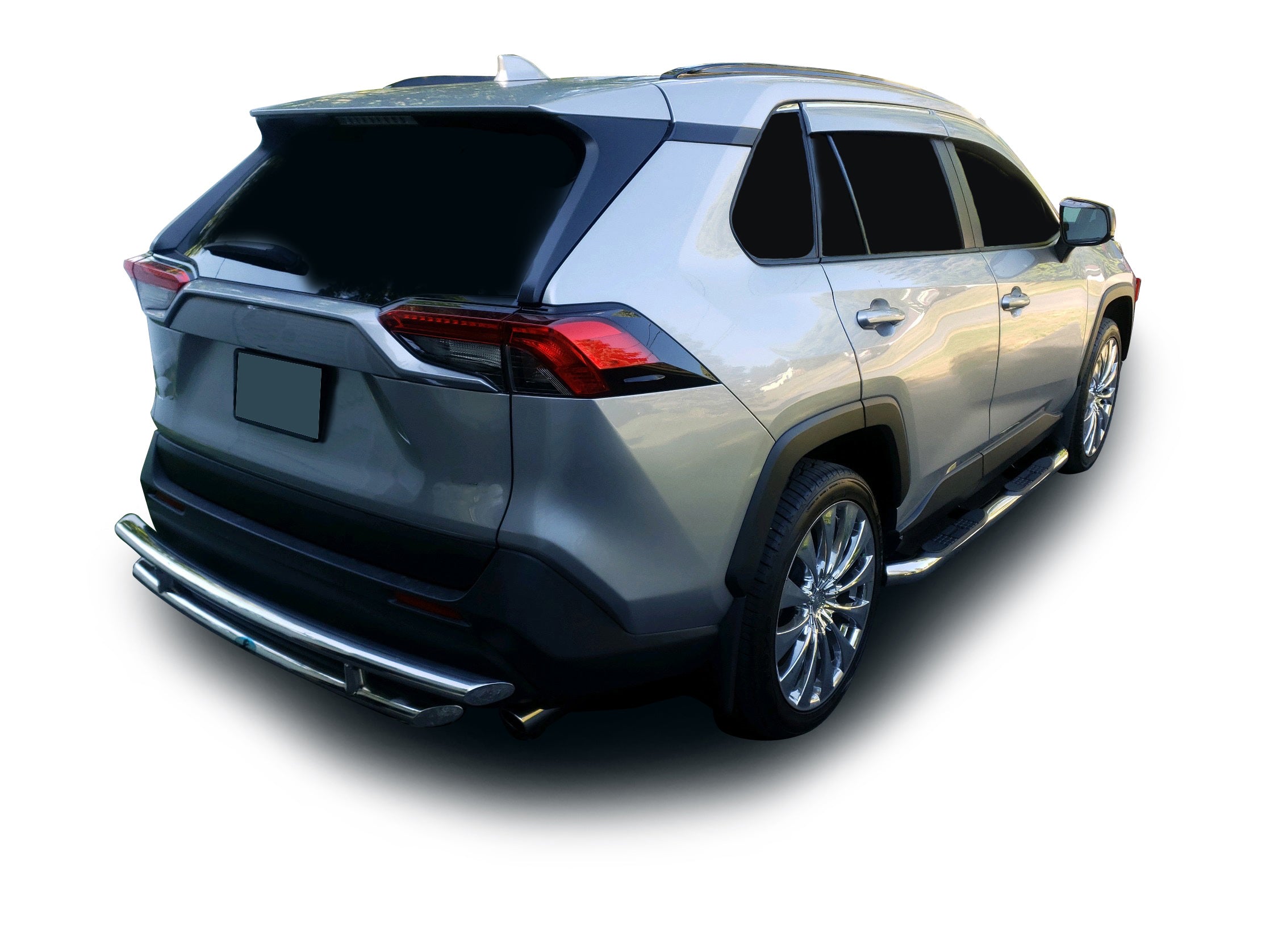2019-2024 Toyota Rav4 Rear Bumper Guard Double Layer | Black Horse Off Road - Image 1