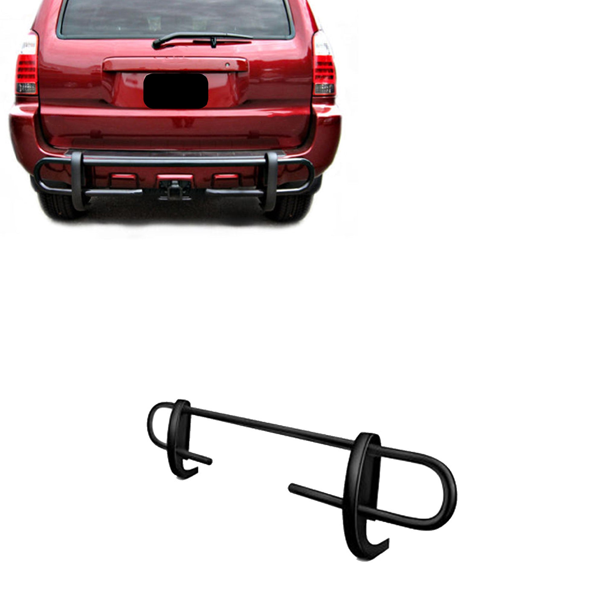 2003-2024 Lexus Gx460 / Toyota 4Runner Rear Bumper Guard Double Tube | Black Horse Off Road - Image 1