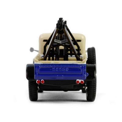 1948 Dodge Power Wagon Wrecker Tow Truck Beige and Blue "Chevron Special Edition" Series 1 1/64 Diecast Model Car