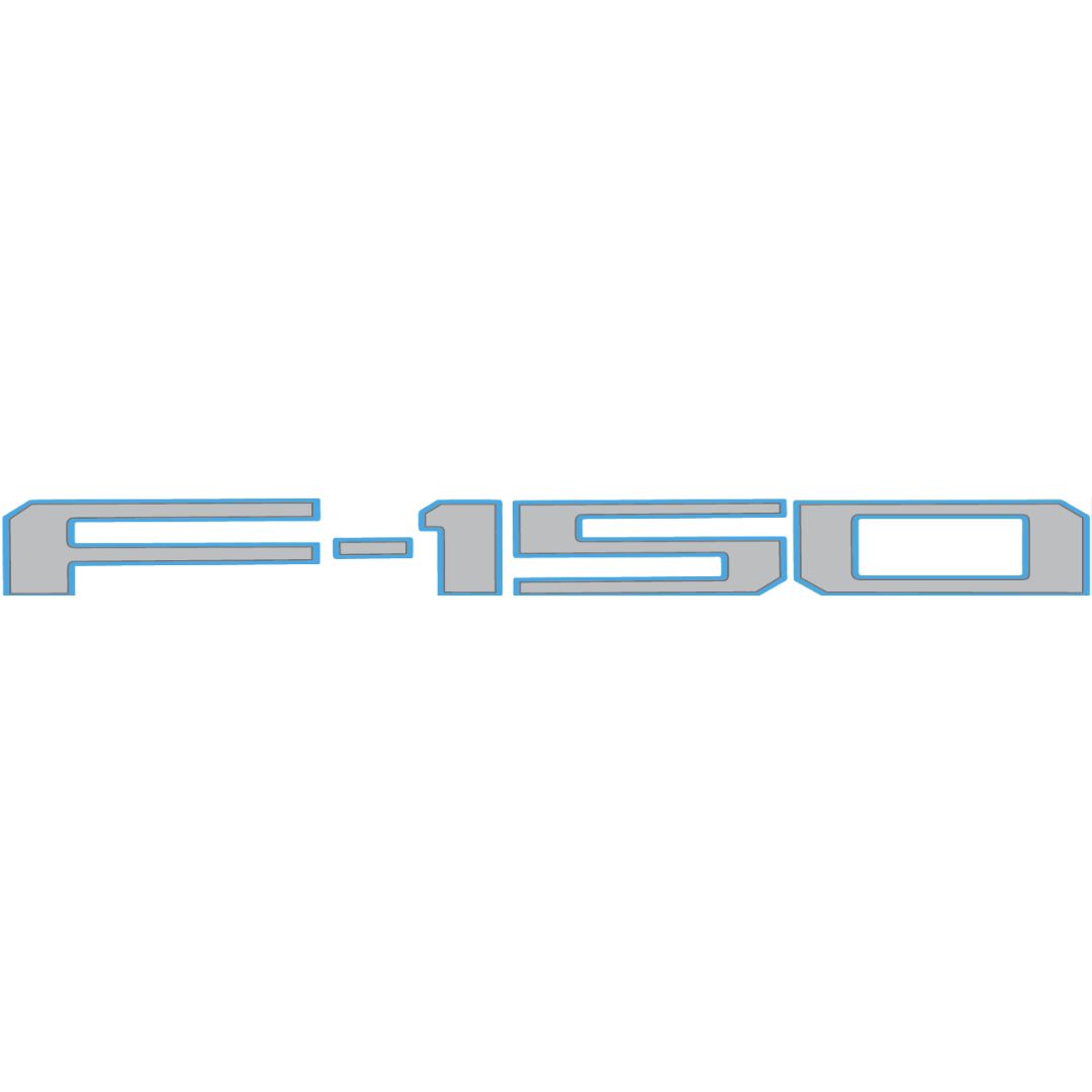 2021-Curent Ford F-150 Tailgate Lettering Kit