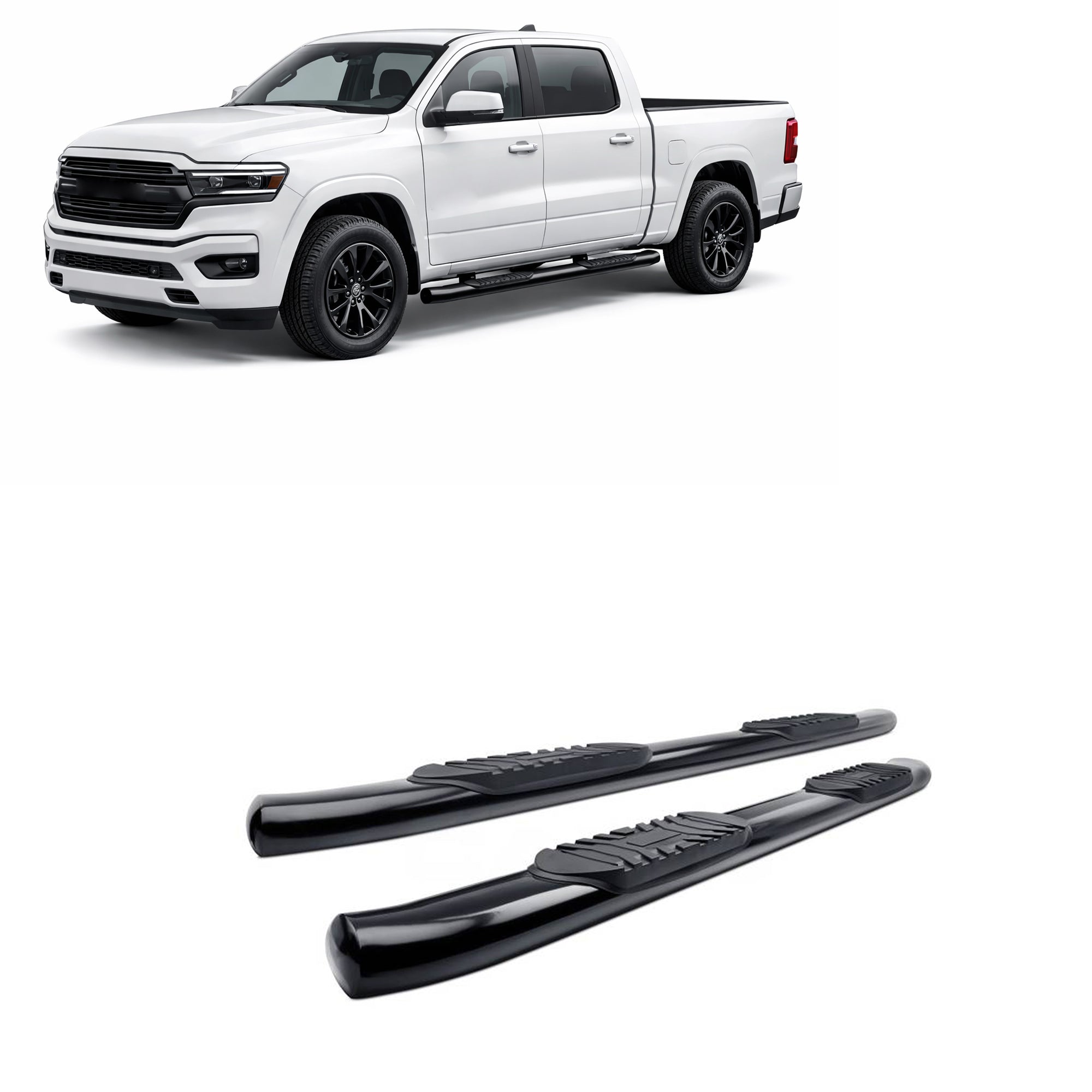 2019-2026 Dodge Ram 1500 Extreme Side Steps | Black Horse Off Road - Image 1
