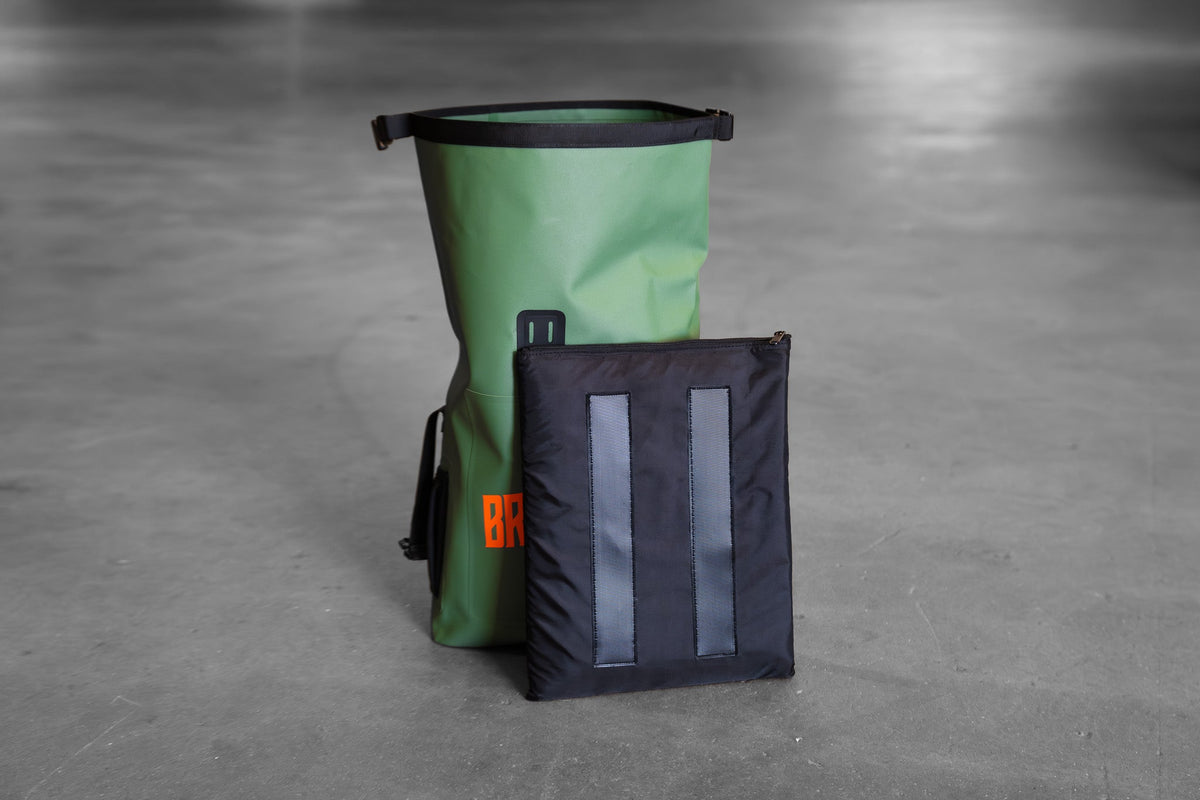 BRBN 38L Waterproof Roll-Top Dry Bag Backpack - Green