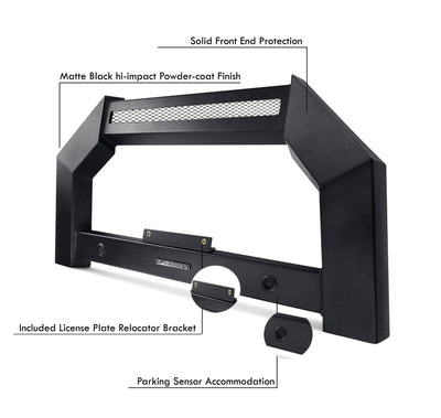 2013-2021 Nissan Pathfinder Armour Bull Bar Does not include 20in LED light bar | Black Horse Off Road - Image 6