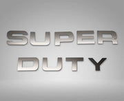2012-2016 Ford F-350 - 'Super Duty' Letter Inserts  | Polished Stainless Steel-ACC-782001-corvette-store-online