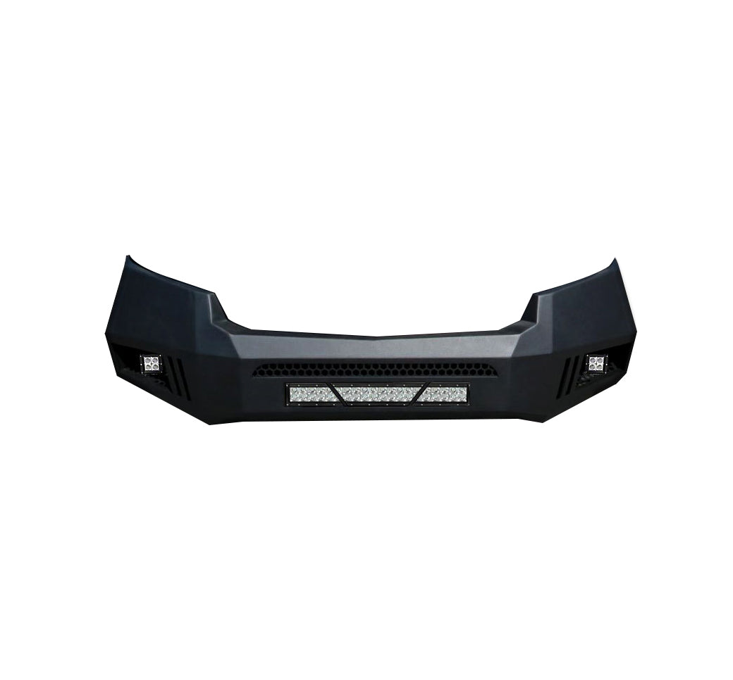 2015-2020 Chevrolet Colorado Armour Heavy Duty Front Bumper Kit Armour I Front Bumper Includes 1 20in LED Light Bar, 2 sets of 4in cube lights | Black Horse Off Road - Image 5