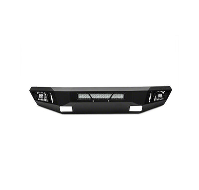 2018-2020 Ford F-150 Armour Heavy Duty Front Bumper Kit Armour I Front Bumper Includes 1 20in LED Light Bar, 2 sets of 4in cube lights | Black Horse Off Road - Image 4