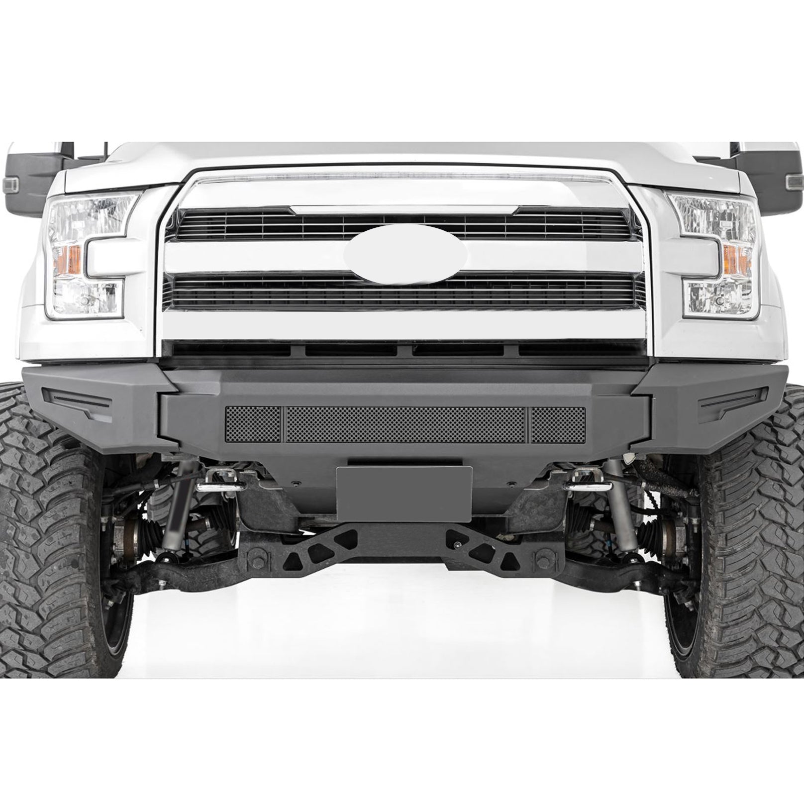 2015-2017 Ford F-150 Armour Ii Heavy Duty Modular Front Bumper-Bumper Only Modular Bumper only | Black Horse Off Road - Image 4