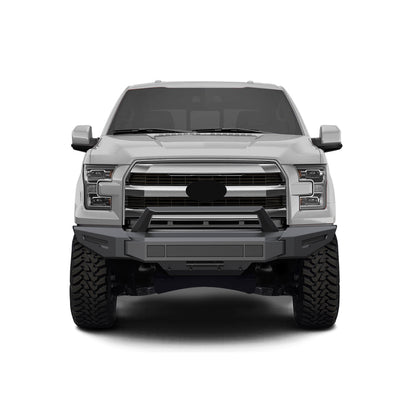 2015-2017 Ford F-150 Armour Ii Heavy Duty Modular Front Bumper Modular Full Set (Bumper, Bull Nose, & Skid Plate) | Black Horse Off Road - Image 10