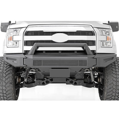 2015-2017 Ford F-150 Armour Ii Heavy Duty Modular Front Bumper Modular Full Set (Bumper, Bull Nose, & Skid Plate) | Black Horse Off Road - Image 8