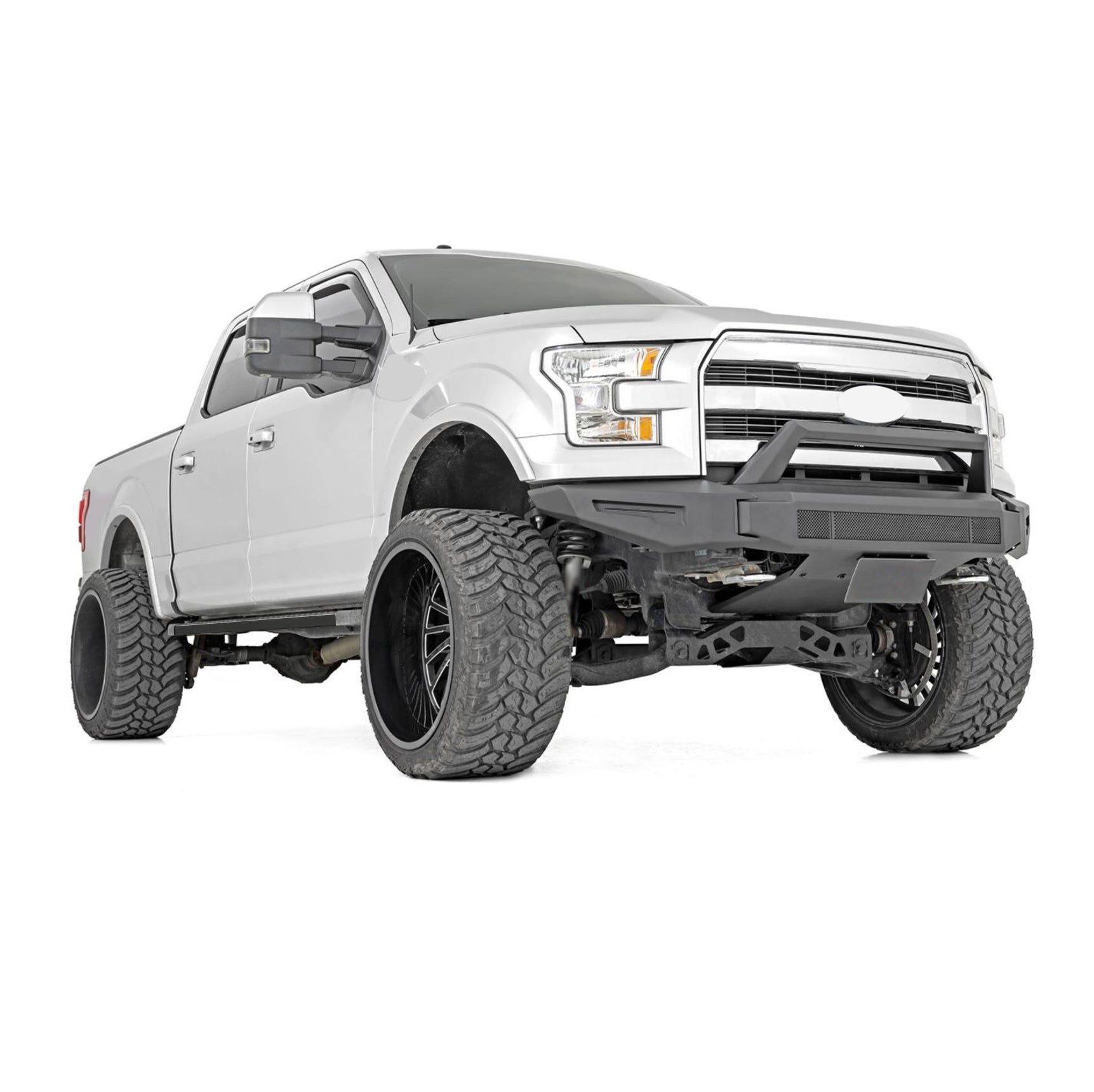 2015-2017 Ford F-150 Armour Ii Heavy Duty Modular Front Bumper Modular Full Set (Bumper, Bull Nose, & Skid Plate) | Black Horse Off Road - Image 9
