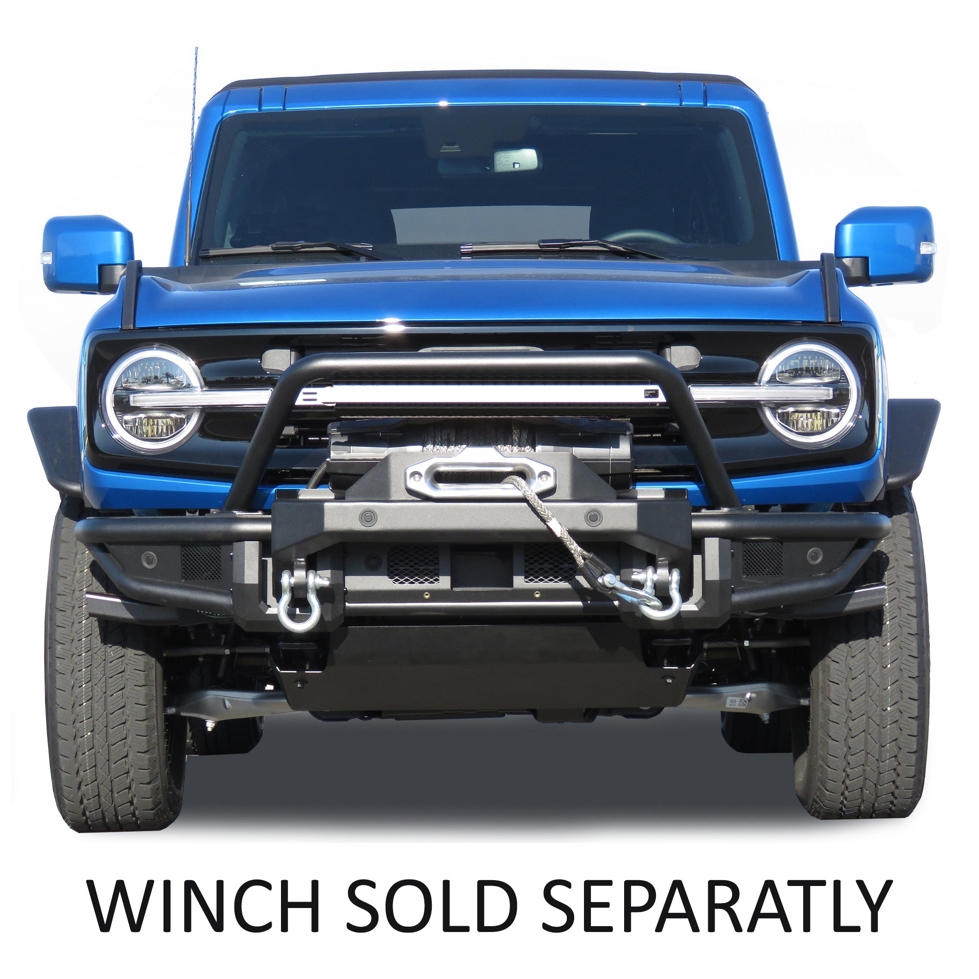2021-2026 Ford Bronco Armour Tubular Heavy Duty Front Bumper | Black Horse Off Road - Image 2