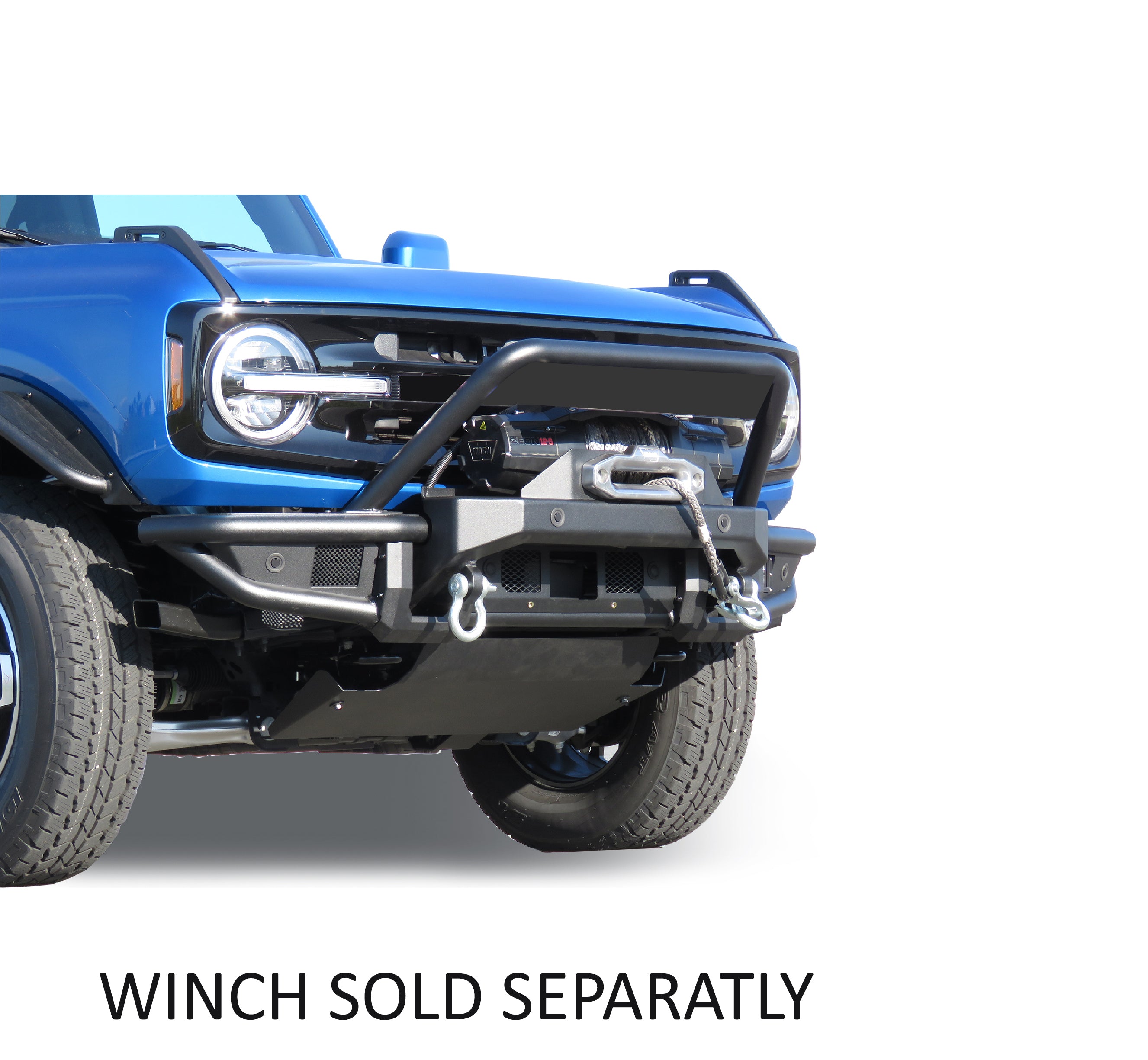 2021-2026 Ford Bronco Armour Tubular Heavy Duty Front Bumper | Black Horse Off Road - Image 4