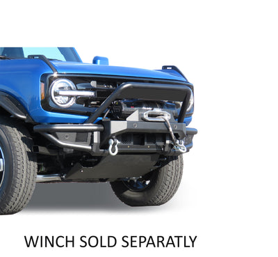 2021-2026 Ford Bronco Armour Tubular Heavy Duty Front Bumper | Black Horse Off Road - Image 4