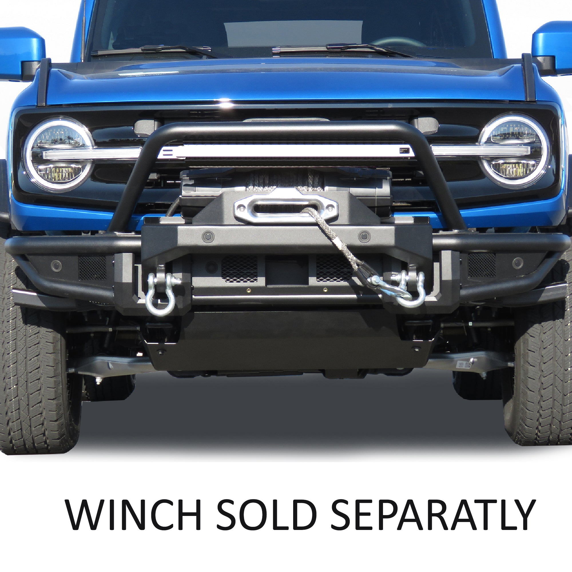 2021-2026 Ford Bronco Armour Tubular Heavy Duty Front Bumper | Black Horse Off Road - Image 5