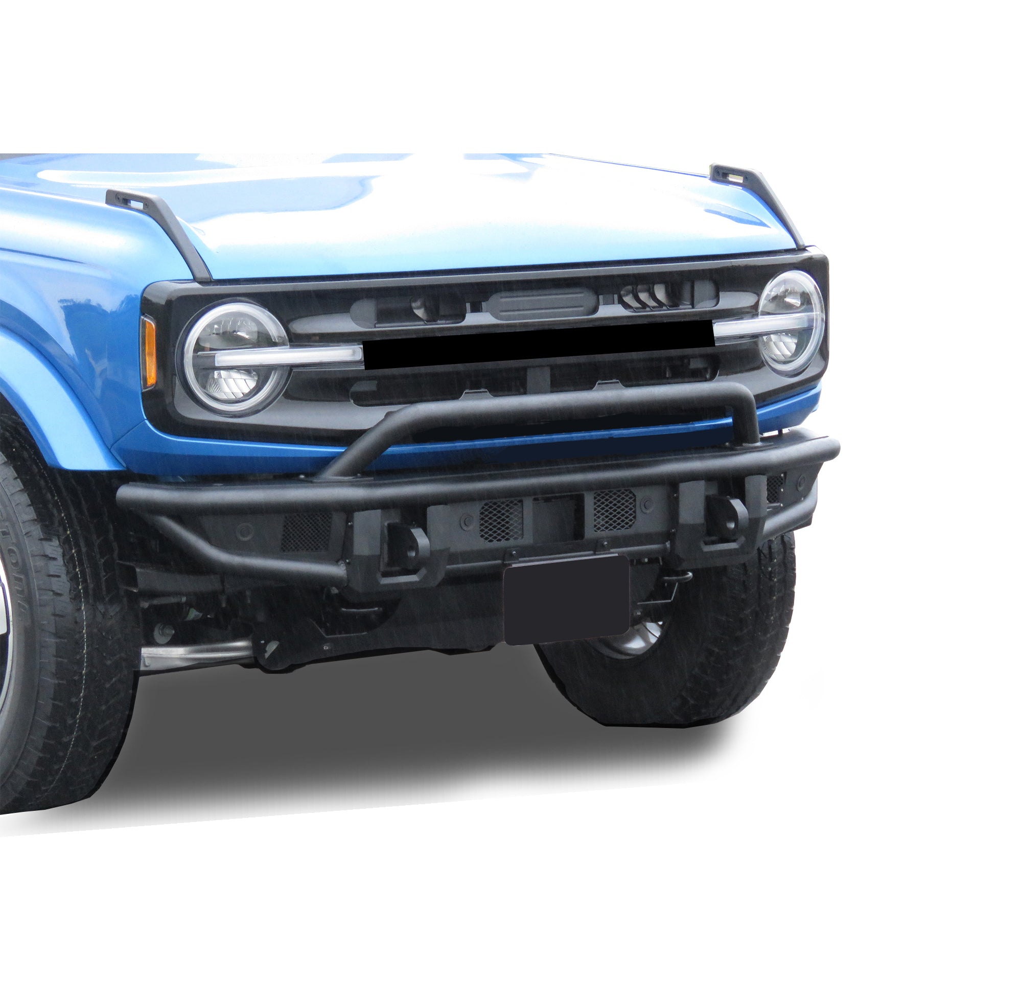 2021-2026 Ford Bronco Armour Tubular Light Duty Front Bumper | Black Horse Off Road - Image 3