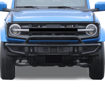 2021-2026 Ford Bronco Armour Tubular Light Duty Front Bumper | Black Horse Off Road - Image 4