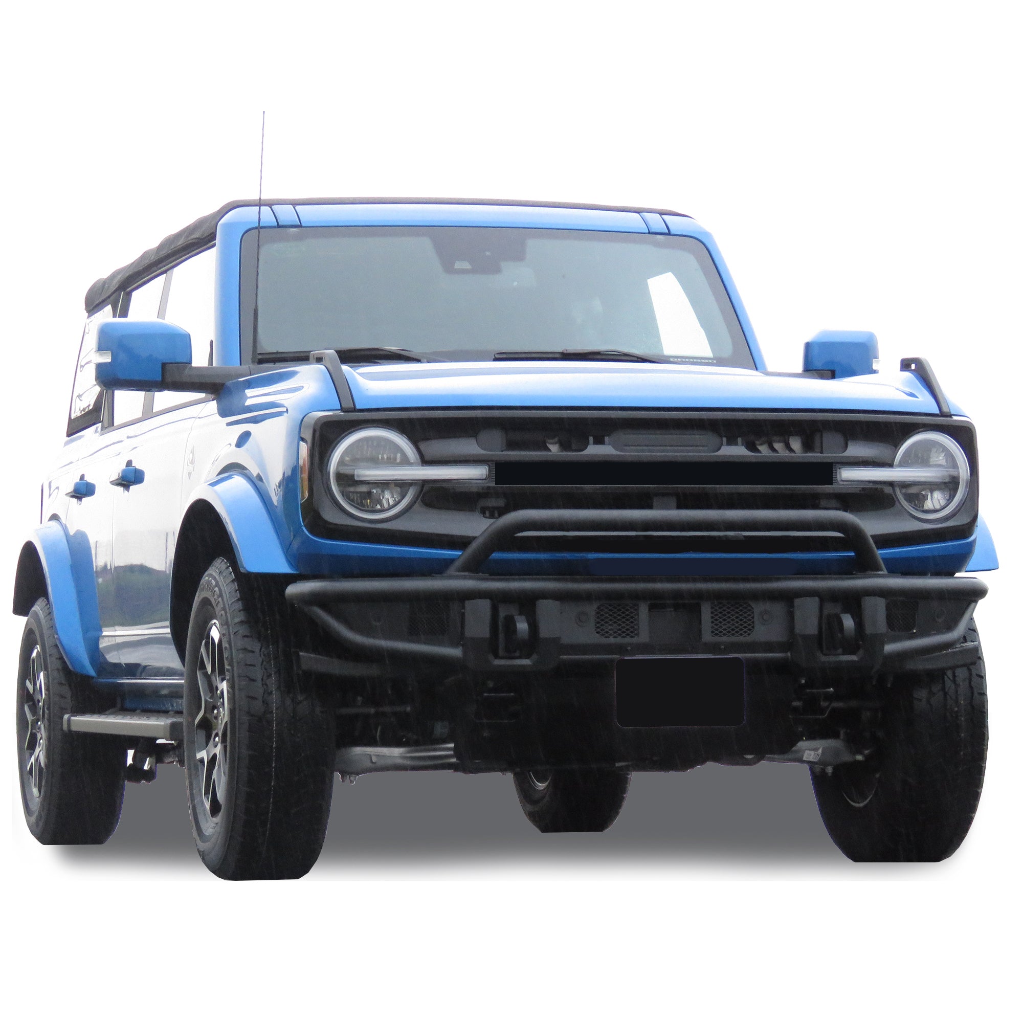 2021-2026 Ford Bronco Armour Tubular Light Duty Front Bumper | Black Horse Off Road - Image 6