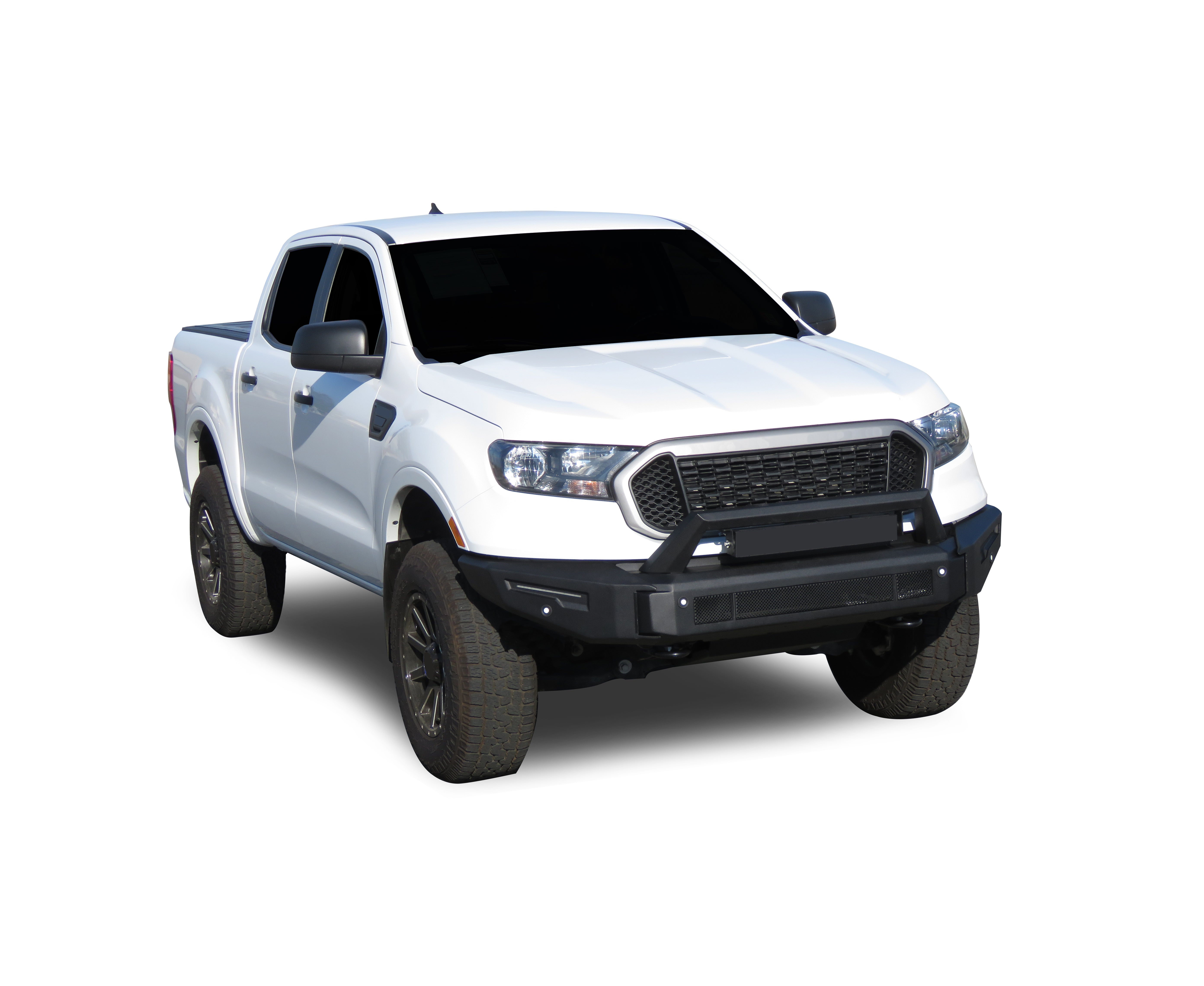 2019-2023 Ford Ranger Armour Ii Heavy Duty Modular Front Bumper Modular Full Set (Bumper, Bull Nose, & Skid Plate) | Black Horse Off Road - Image 10