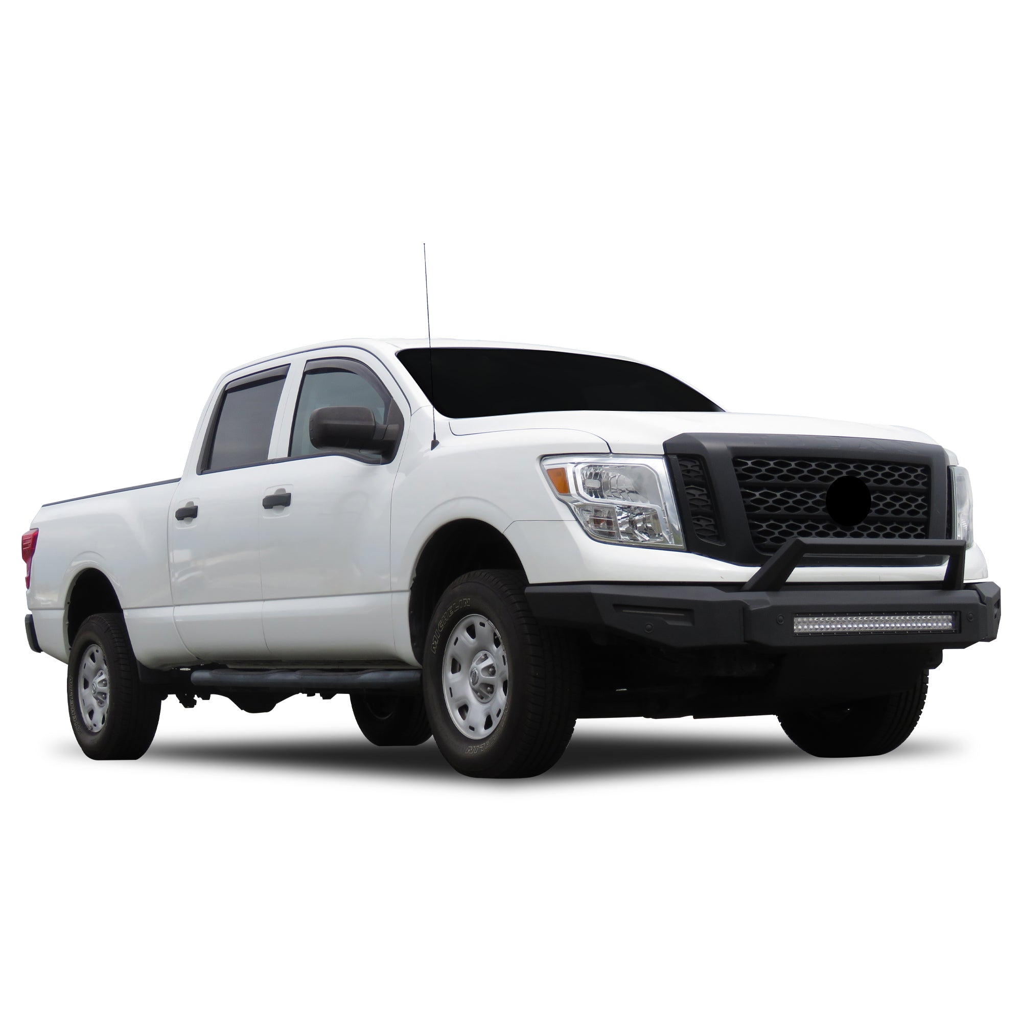 2016-2024 Nissan Titan Xd Armour Ii Heavy Duty Modular Front Bumper Modular Full Set (Bumper, Bull Nose, & Skid Plate) | Black Horse Off Road - Image 1