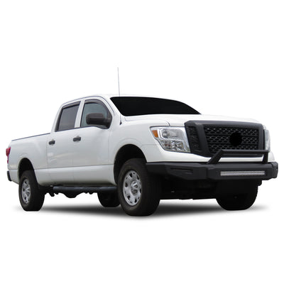 2016-2024 Nissan Titan Xd Armour Ii Heavy Duty Modular Front Bumper Modular Full Set (Bumper, Bull Nose, & Skid Plate) | Black Horse Off Road - Image 1