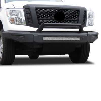 2016-2024 Nissan Titan Xd Armour Ii Heavy Duty Modular Front Bumper Modular Full Set (Bumper, Bull Nose, & Skid Plate) | Black Horse Off Road - Image 2