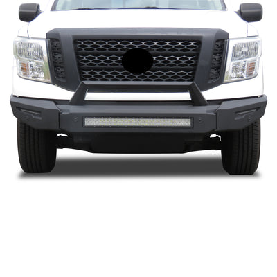 2016-2024 Nissan Titan Xd Armour Ii Heavy Duty Modular Front Bumper Modular Full Set (Bumper, Bull Nose, & Skid Plate) | Black Horse Off Road - Image 3
