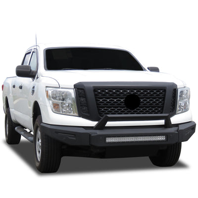 2016-2024 Nissan Titan Xd Armour Ii Heavy Duty Modular Front Bumper Modular Full Set (Bumper, Bull Nose, & Skid Plate) | Black Horse Off Road - Image 5
