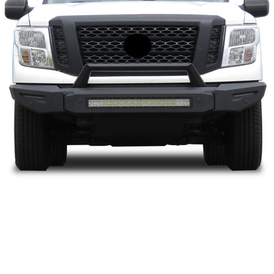 2016-2024 Nissan Titan Xd Armour Ii Heavy Duty Modular Front Bumper Modular Full Set (Bumper, Bull Nose, & Skid Plate) | Black Horse Off Road - Image 7