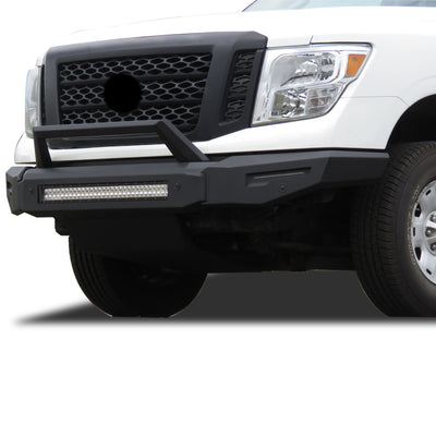 2016-2024 Nissan Titan Xd Armour Ii Heavy Duty Modular Front Bumper Modular Full Set (Bumper, Bull Nose, & Skid Plate) | Black Horse Off Road - Image 8