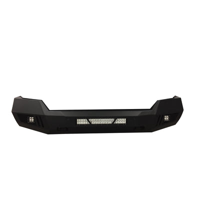 2009-2012 Dodge Ram 1500 Armour Heavy Duty Front Bumper Kit Armour I Front Bumper Includes 1 20in LED Light Bar, 2 sets of 4in cube lights | Black Horse Off Road - Image 3
