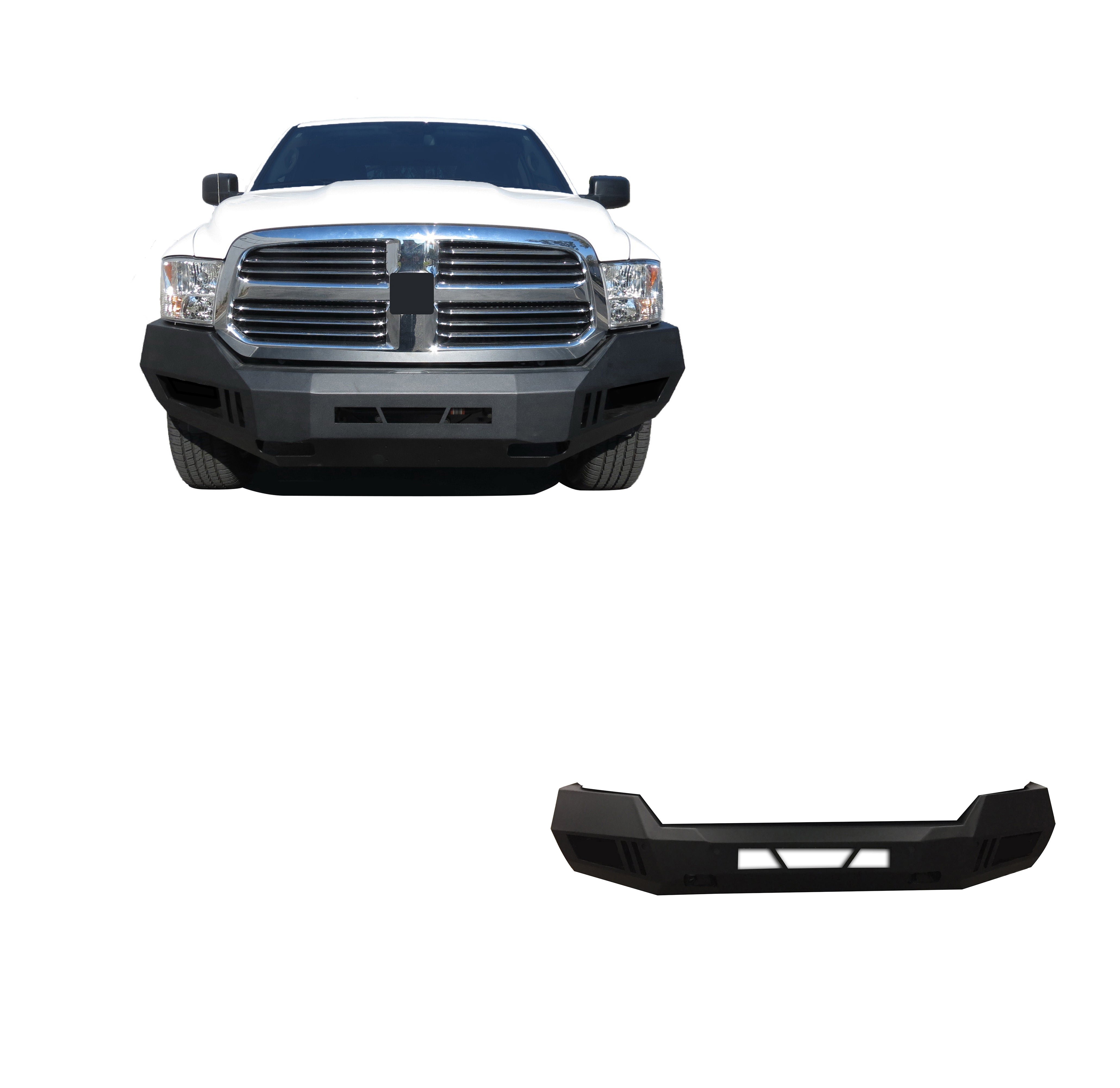 2013-2024 Dodge Ram 1500 Armour Heavy Duty Front Bumper Armour I Front Bumper No lights included | Black Horse Off Road - Image 1