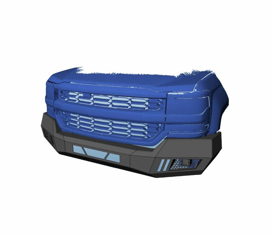 2013-2024 Dodge Ram 1500 Armour Heavy Duty Front Bumper Armour I Front Bumper No lights included | Black Horse Off Road - Image 7
