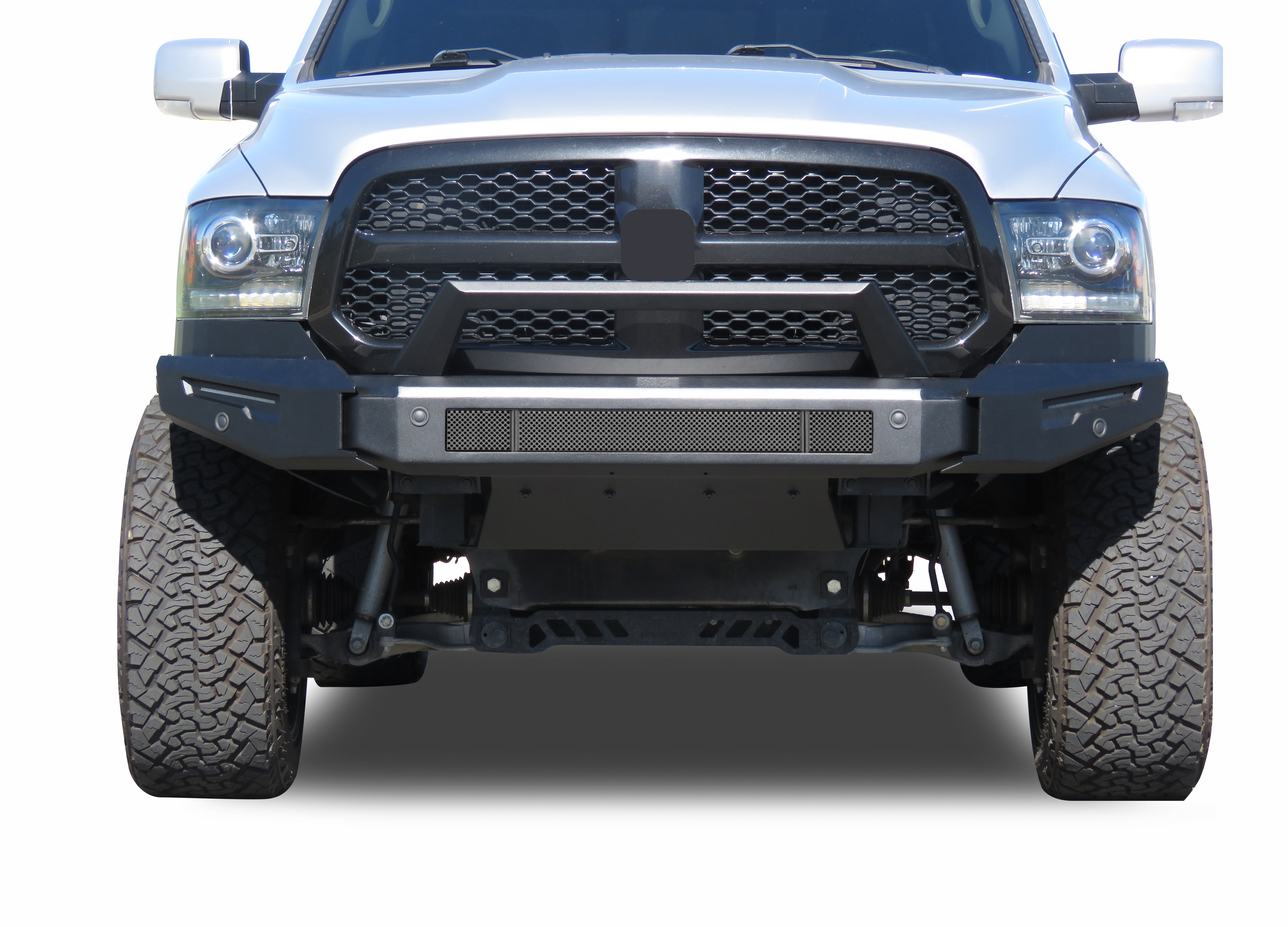 2013-2024 Dodge Ram 1500 Armour Ii Heavy Duty Modular Front Bumper Modular Full Set (Bumper, Bull Nose, & Skid Plate) | Black Horse Off Road - Image 6